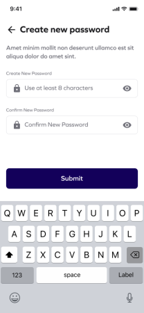 02 Login - Create new password